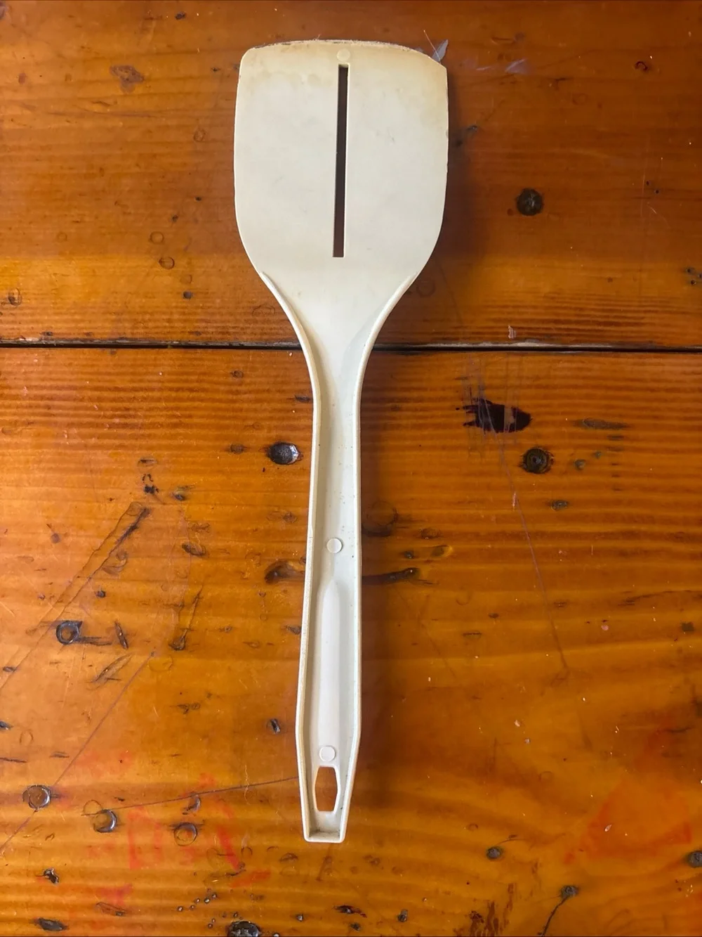 White Slotted Kitchen Spatula - Durable Home Dining Turner